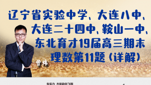 辽宁省实验中学、大连八中、大连二十四中、鞍山一中、东北育才2019届高三上期末理数第11题（详解）