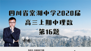 四川省棠湖中学2020届高三上期中理数第16题