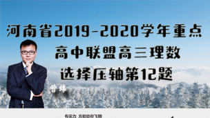 河南省2019-2020学年重点高中联盟高三理数选择压轴第12题