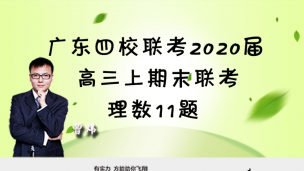 广东四校联考2020届高三上期末联考理数11题