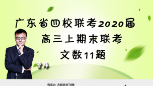 广东省四校联考2020届高三上期末联考文数11题