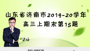 山东省济南市2019-2020学年高三上期末第15题