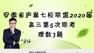 安徽省庐巢七校联盟2020届高三第5次联考理数3题